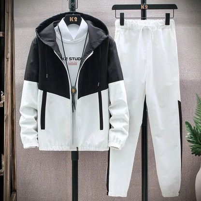 Ruvino Colorblock Hooded Windbreaker Tracksuit
