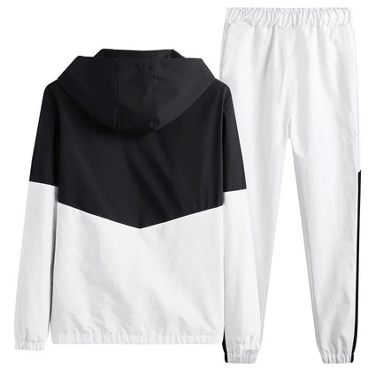 Ruvino Colorblock Hooded Windbreaker Tracksuit