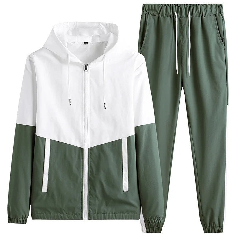 Ruvino Colorblock Hooded Windbreaker Tracksuit