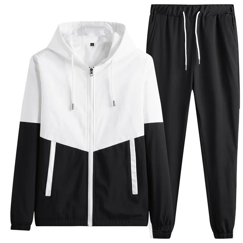 Ruvino Colorblock Hooded Windbreaker Tracksuit