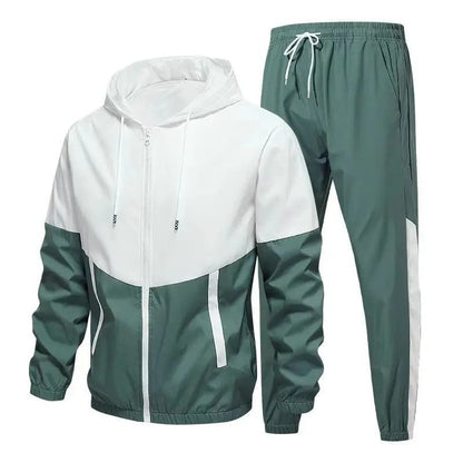 Ruvino Colorblock Hooded Windbreaker Tracksuit