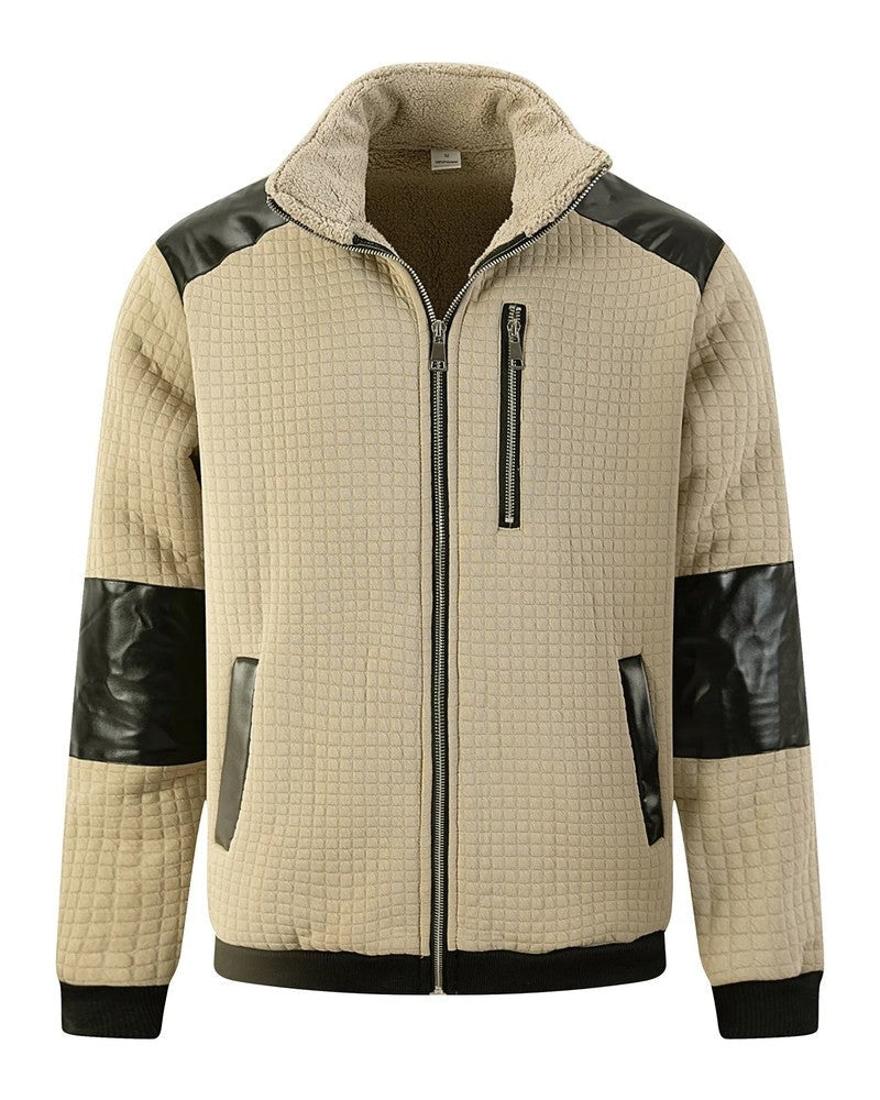 Samuel Quilted Fleece Panel Zip Jacket