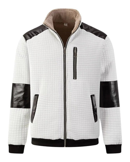 Samuel Quilted Fleece Panel Zip Jacket