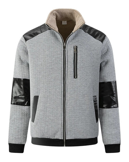 Samuel Quilted Fleece Panel Zip Jacket