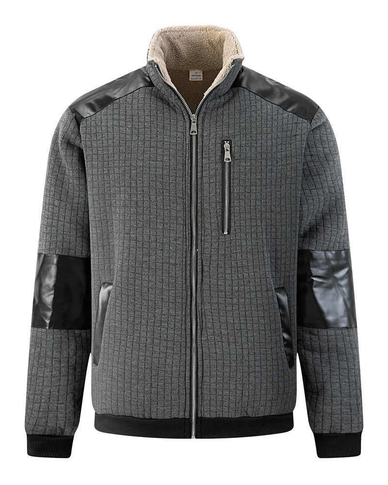 Samuel Quilted Fleece Panel Zip Jacket