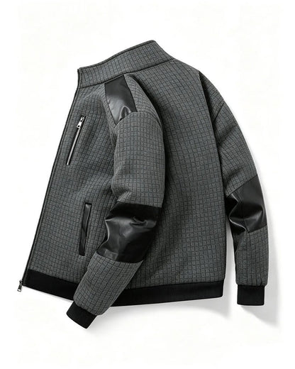Samuel Quilted Fleece Panel Zip Jacket