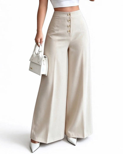 Sara Women's Wide-Leg High Waist Pants
