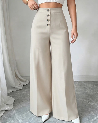 Sara Women's Wide-Leg High Waist Pants