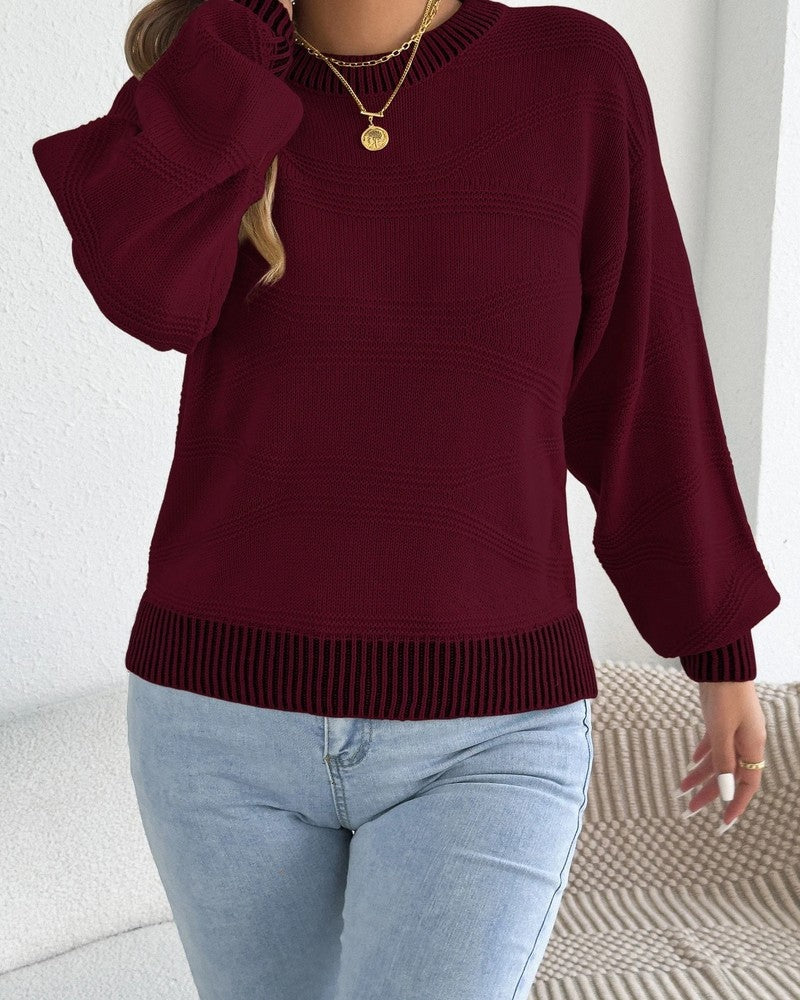 Sarah Women's Relaxed Textured Knit Sweater