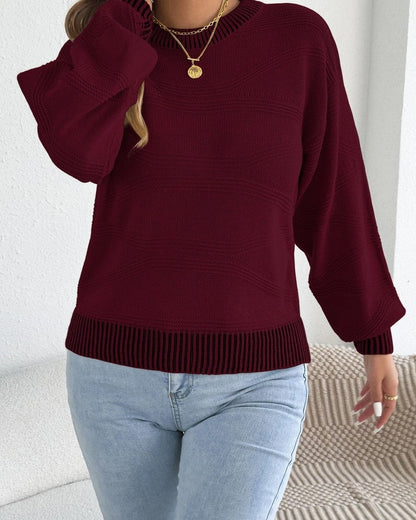 Sarah Women's Relaxed Textured Knit Sweater