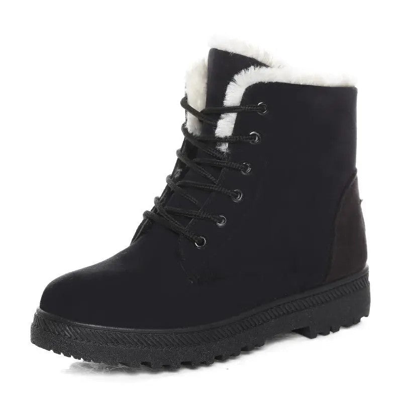 Saviour Fleece Lined Lace-Up Ankle Boots
