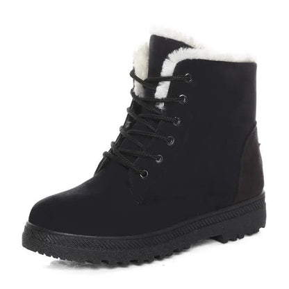 Saviour Fleece Lined Lace-Up Ankle Boots