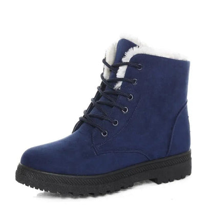 Saviour Fleece Lined Lace-Up Ankle Boots