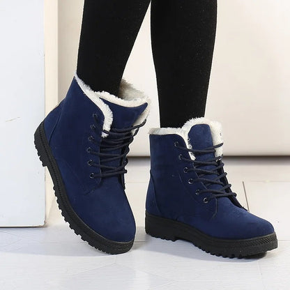 Saviour Fleece Lined Lace-Up Ankle Boots