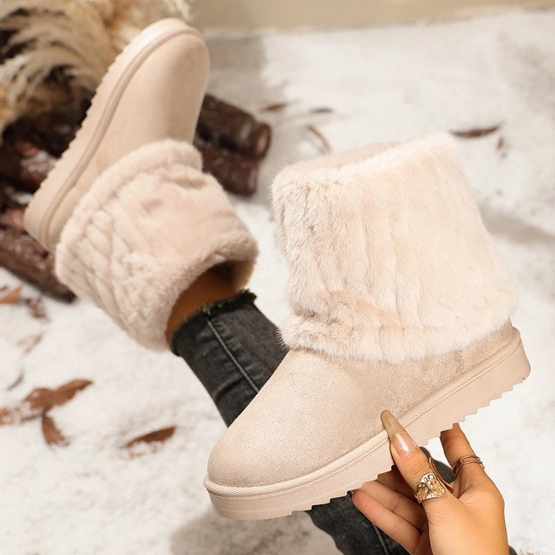 Selvica Plush Lined Winter Ankle Boots