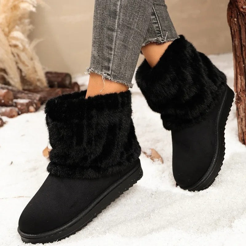 Selvica Plush Lined Winter Ankle Boots