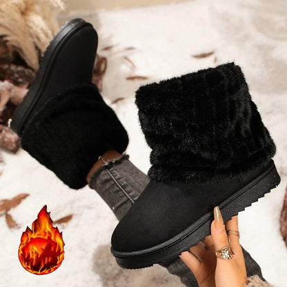 Selvica Plush Lined Winter Ankle Boots