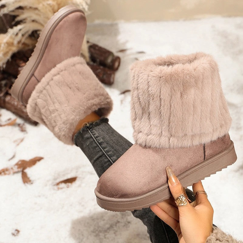 Selvica Plush Lined Winter Ankle Boots