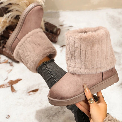 Selvica Plush Lined Winter Ankle Boots