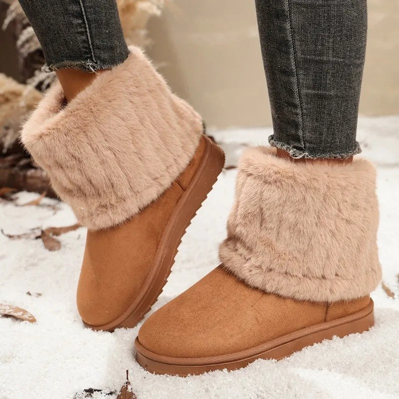 Selvica Plush Lined Winter Ankle Boots