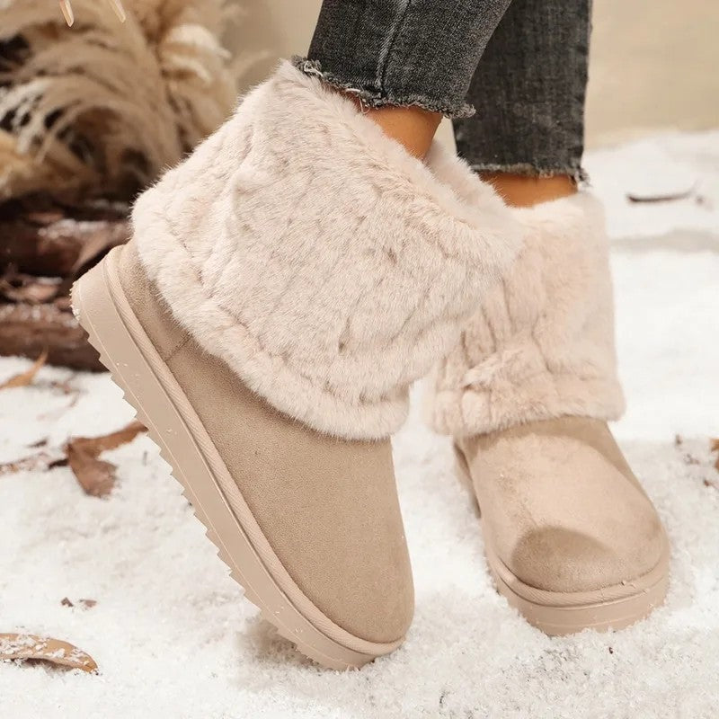 Selvica Plush Lined Winter Ankle Boots