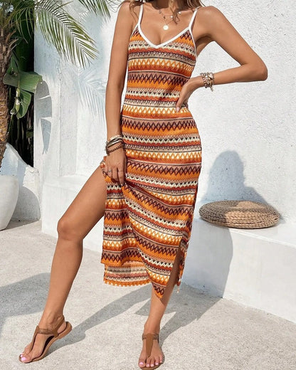 Serela Strappy Knit Midi Dress