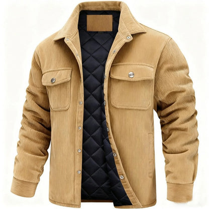 Sergio Corduroy Quilted Lined Shirt Jacket