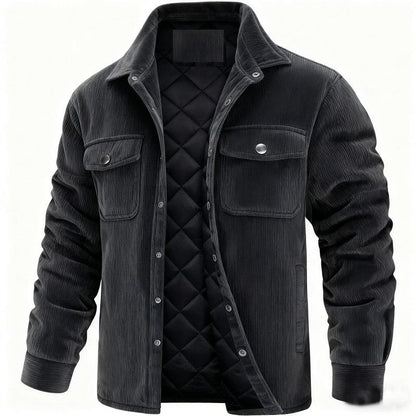 Sergio Corduroy Quilted Lined Shirt Jacket