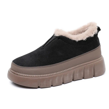Siena Platform Faux Fur Slip-On Sneaker