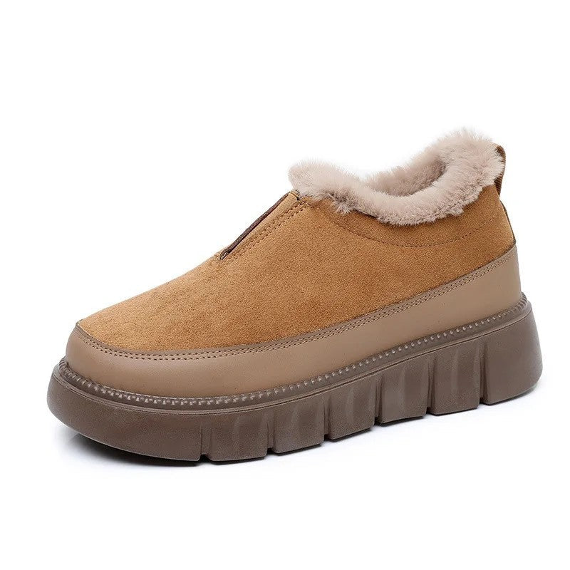 Siena Platform Faux Fur Slip-On Sneaker