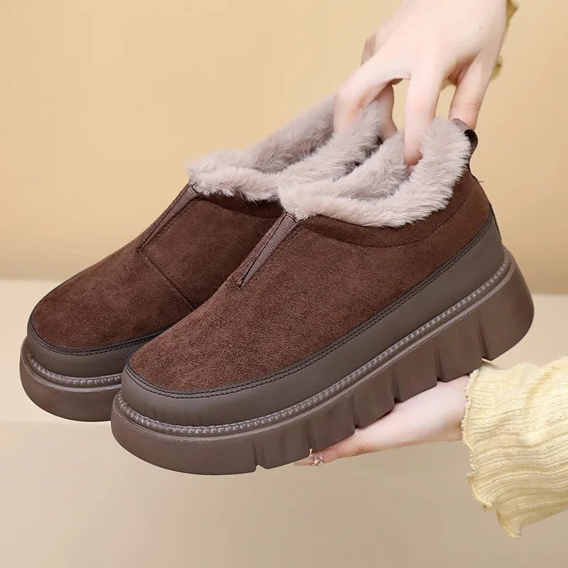 Siena Platform Faux Fur Slip-On Sneaker