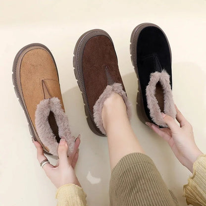 Siena Platform Faux Fur Slip-On Sneaker