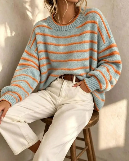 Stella Women's Relaxed Stripe Knit Sweater