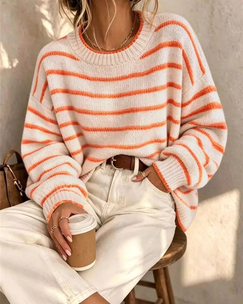 Stella Women's Relaxed Stripe Knit Sweater