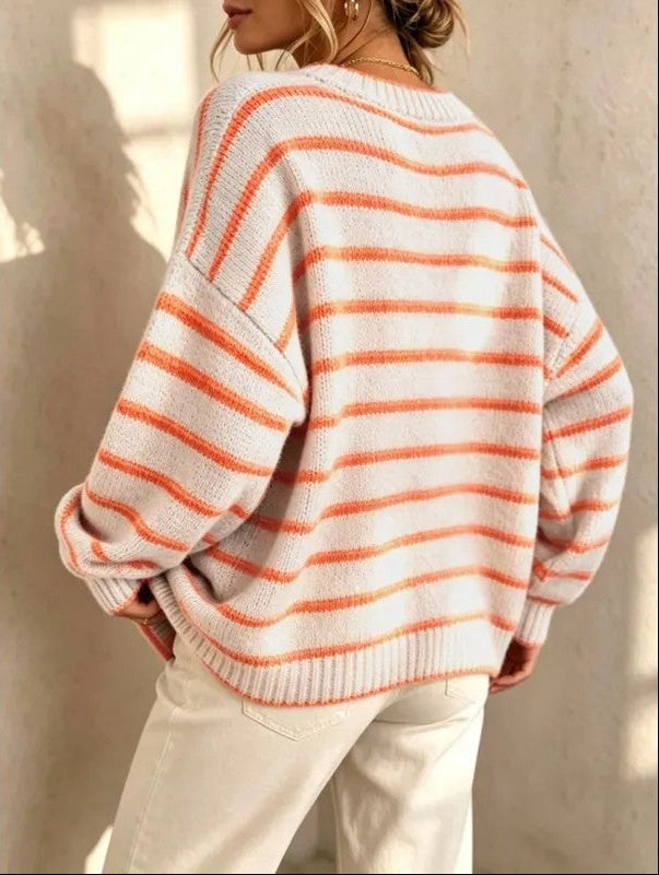 Stella Women's Relaxed Stripe Knit Sweater
