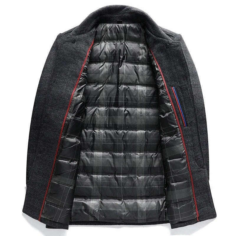 Taviro Modern Wool Blend Overcoat