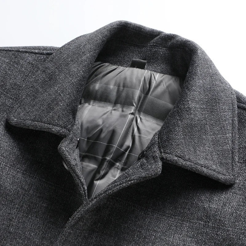 Taviro Modern Wool Blend Overcoat