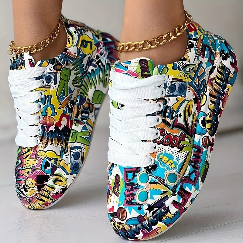 Teresa Women's Graphic High-Top Street Sneakers