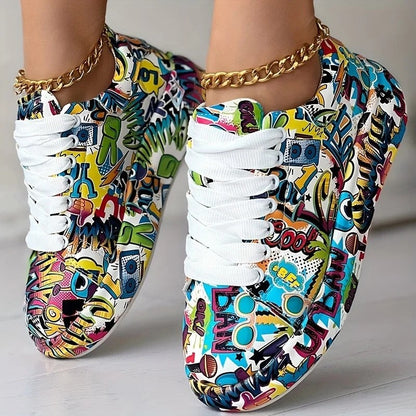 Teresa Women's Graphic High-Top Street Sneakers