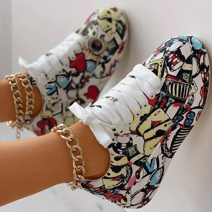 Teresa Women's Graphic High-Top Street Sneakers
