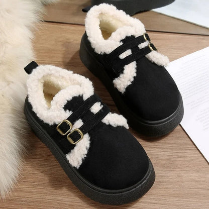 Ursin Shearling Lined Buckle Slip-On Loafers