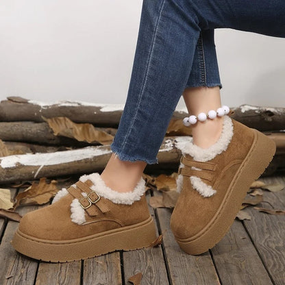 Ursin Shearling Lined Buckle Slip-On Loafers