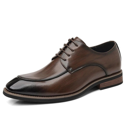 Valbren Polished Square-Toe Derby Shoes