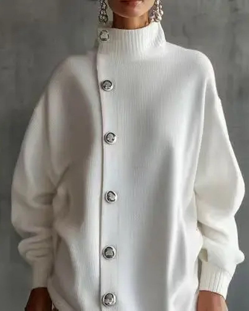 Vanessa Women's Oversized Button-Up Knit Sweater