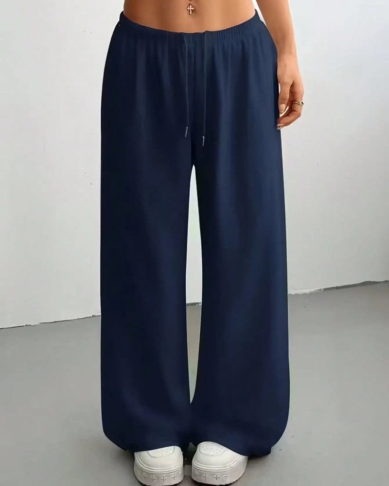 Varelle Relaxed Drawstring Wide-Leg Pants