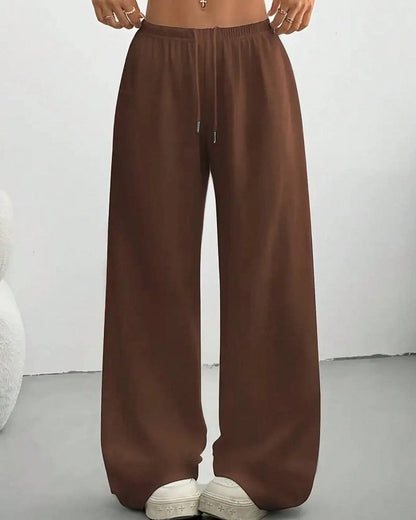 Varelle Relaxed Drawstring Wide-Leg Pants