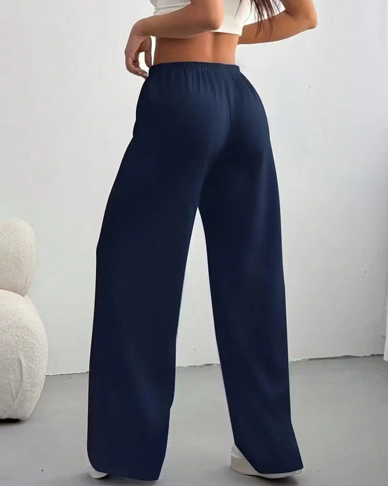 Varelle Relaxed Drawstring Wide-Leg Pants