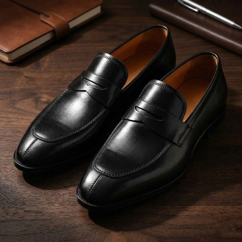 Varello Polished Penny Loafer Shoes