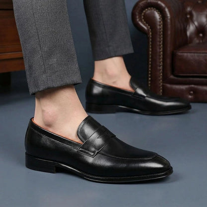 Varello Polished Penny Loafer Shoes