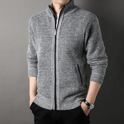 Varetti Textured Full Zip Knit Jacket